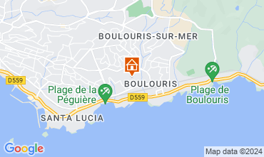 Mapa Boulouris Apartamento 102412