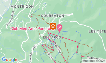 Mapa Les Arcs Chalet 128081