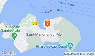 Mapa Saint Mandrier sur Mer Apartamento 124877