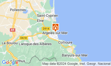 Mapa Argeles sur Mer Apartamento 9849
