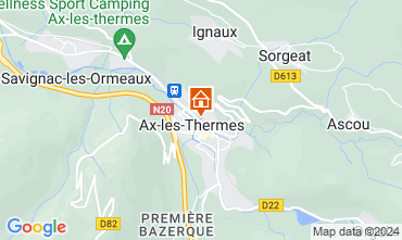 Mapa Ax Les Thermes Apartamento 66392