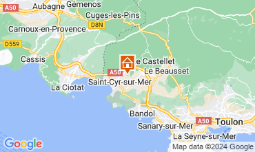 Mapa Saint Cyr sur Mer Casa 117777