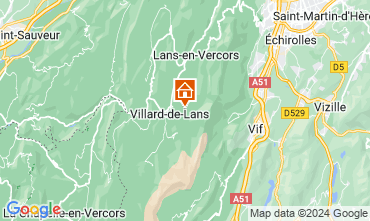 Mapa Villard de Lans - Correnon en Vercors Apartamento 18291