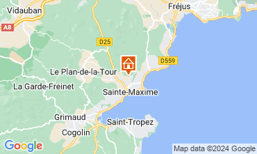 Mapa Sainte Maxime Villa 124989