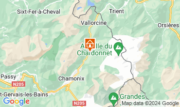 Mapa Chamonix Mont-Blanc Apartamento 116295