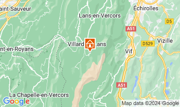 Mapa Villard de Lans - Correnon en Vercors Chalet 48608