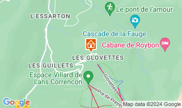 Mapa Villard de Lans - Correnon en Vercors Chalet 48608
