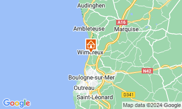 Mapa Wimereux Villa 88410