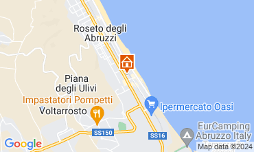 Mapa Roseto degli Abruzzi Apartamento 120177