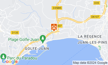 Mapa Juan les Pins Apartamento 59593