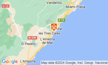 Mapa L'Ametlla de Mar Villa 122262