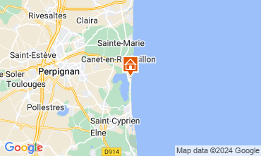 Mapa Canet-en-Roussillon Apartamento 123260