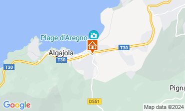 Mapa Algajola Apartamento 86904