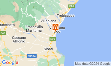 Mapa Villapiana Apartamento 47027