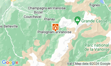 Mapa Pralognan la Vanoise Chalet 128407