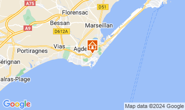 Mapa Cap d'Agde Villa 128905