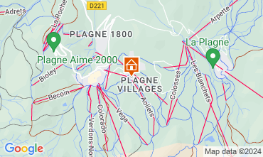 Mapa La Plagne Apartamento 100759