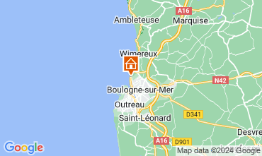 Mapa Boulogne/mer Villa 117469