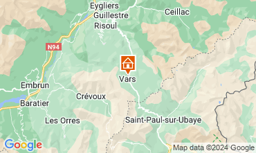 Mapa Vars Chalet 3638