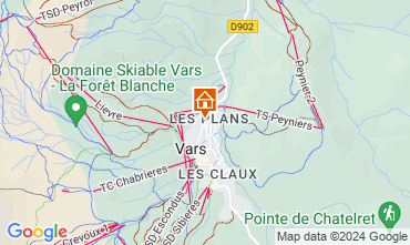 Mapa Vars Chalet 3638