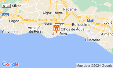 Mapa Albufeira Apartamento 129125