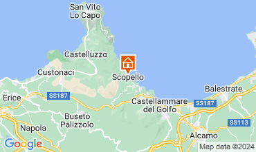 Mapa Scopello Villa 31625