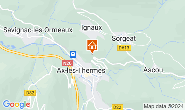 Mapa Ax Les Thermes Casa 65423