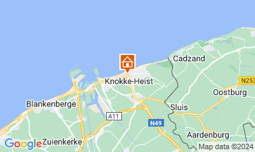 Mapa Knokke-le-Zoute Apartamento 67577