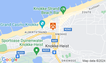 Mapa Knokke-le-Zoute Apartamento 67577