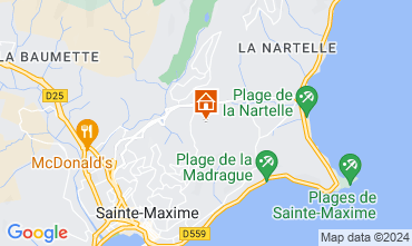 Mapa Sainte Maxime Villa 124581
