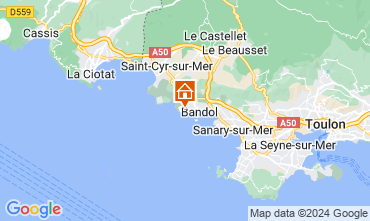 Mapa Bandol Apartamento 105620