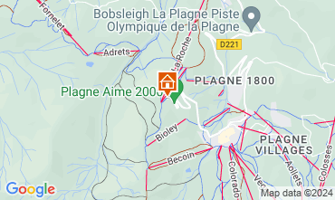 Mapa La Plagne Apartamento 2146