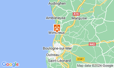Mapa Wimereux Casa rural 95721