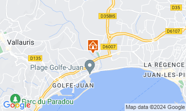 Mapa Juan les Pins Apartamento 114308