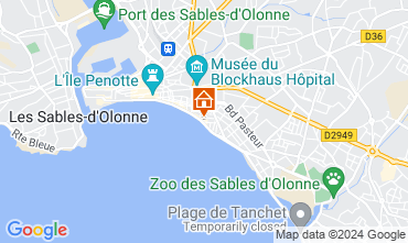 Mapa Les  Sables d'Olonne Apartamento 127717