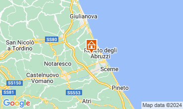 Mapa Roseto degli Abruzzi Apartamento 72327