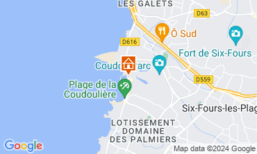 Mapa Six Fours Les Plages Apartamento 69885