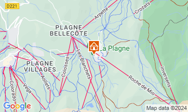 Mapa La Plagne Apartamento 119344