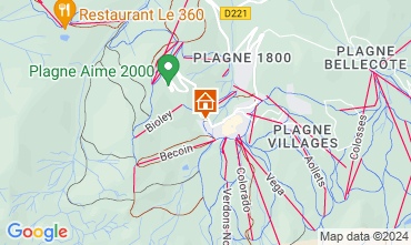 Mapa La Plagne Apartamento 65052