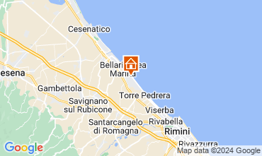 Mapa Bellaria Igea Marina Apartamento 129102