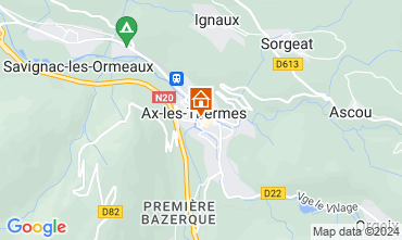 Mapa Ax Les Thermes Apartamento 68456