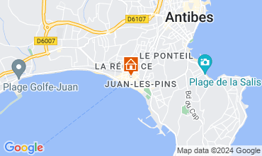 Mapa Juan les Pins Apartamento 78148