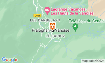 Mapa Pralognan la Vanoise Apartamento 93265