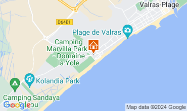 Mapa Valras-Plage Casa 125835