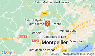 Mapa Montpellier Casa rural 123620