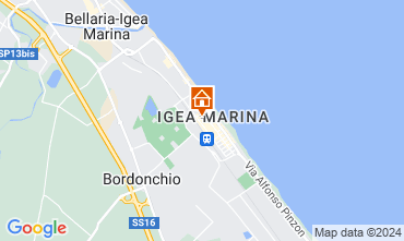 Mapa Bellaria Igea Marina Apartamento 82159