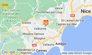 Mapa Valbonne Villa 129057