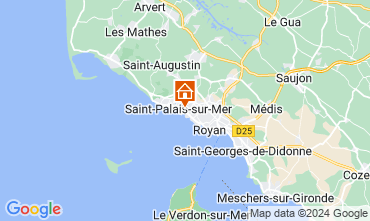 Mapa Saint Palais sur Mer Apartamento 87794