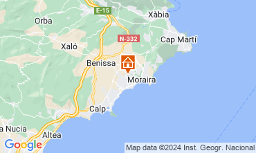 Mapa Moraira Villa 109971