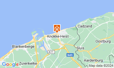 Mapa Knokke-le-Zoute Apartamento 125343